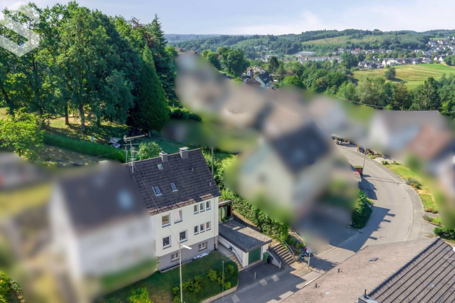 Drohne seitlicher Blick